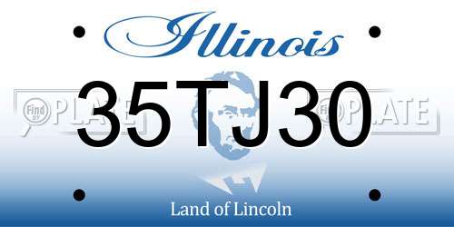 35TJ30 Illinois License Plate