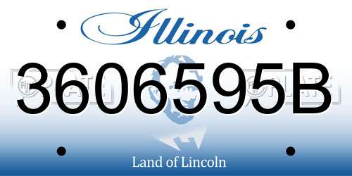 3606595B Illinois License Plate