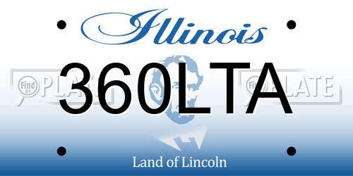 360LTA Illinois License Plate