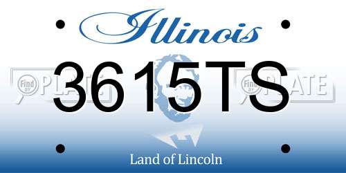 3615TS Illinois License Plate