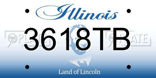 3618TB Illinois License Plate