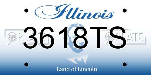 3618TS Illinois License Plate