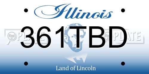 361TBD Illinois License Plate