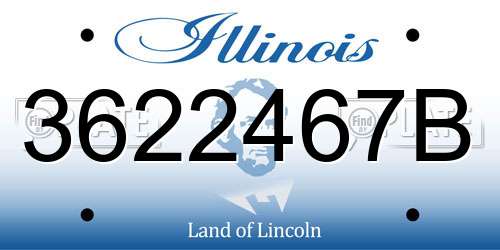 3622467B Illinois License Plate