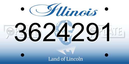 3624291 Illinois License Plate