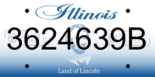 3624639B Illinois License Plate