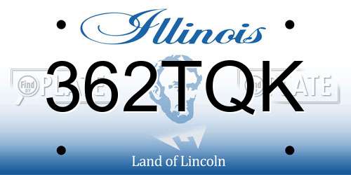 362TQK Illinois License Plate
