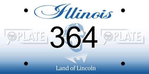 364 Illinois License Plate