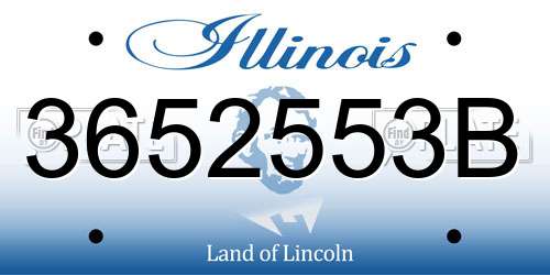 3652553B Illinois License Plate