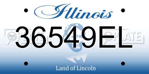 36549EL Illinois License Plate