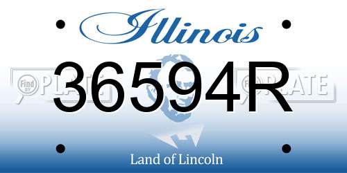 36594R Illinois License Plate