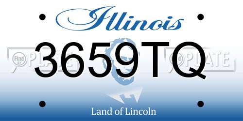 3659TQ Illinois License Plate