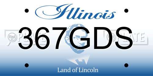 367GDS Illinois License Plate