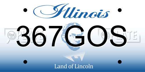 367GOS Illinois License Plate