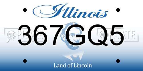 367GQ5 Illinois License Plate
