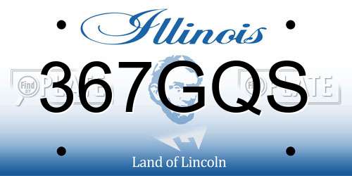 367GQS Illinois License Plate