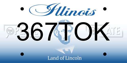 367TOK Illinois License Plate