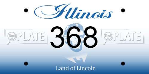 368 Illinois License Plate