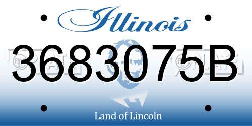 3683075B Illinois License Plate