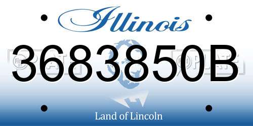 3683850B Illinois License Plate