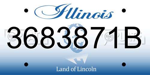 3683871B Illinois License Plate