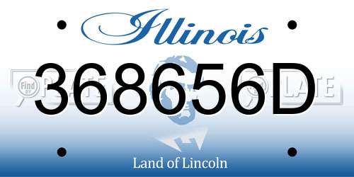 368656D Illinois License Plate