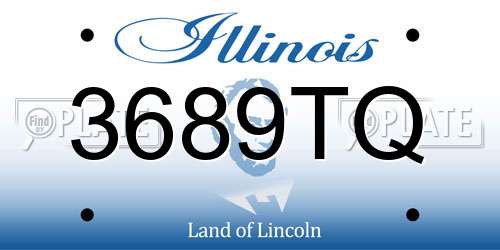 3689TQ Illinois License Plate