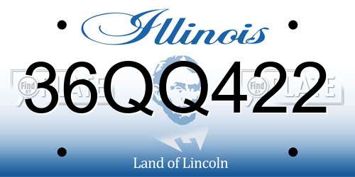 36QQ422 Illinois License Plate