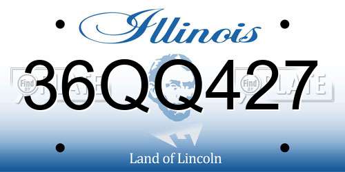 36QQ427 Illinois License Plate