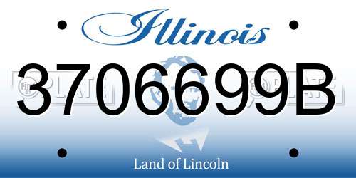 3706699B Illinois License Plate