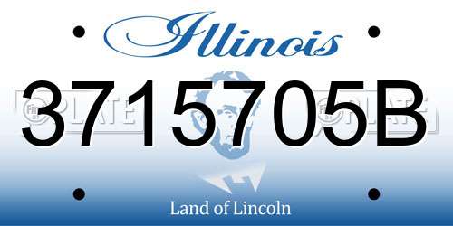 3715705B Illinois License Plate