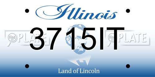 3715IT Illinois License Plate