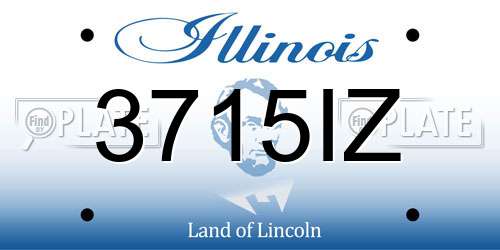 3715IZ Illinois License Plate