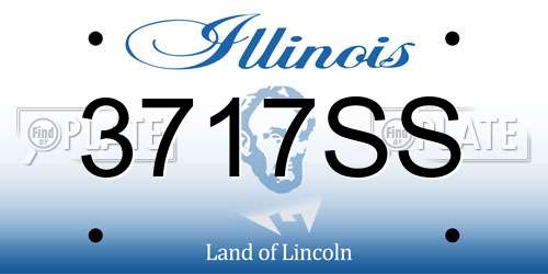 3717SS Illinois License Plate