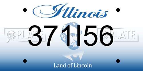 371I56 Illinois License Plate
