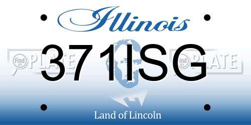 371ISG Illinois License Plate
