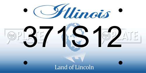 371S12 Illinois License Plate