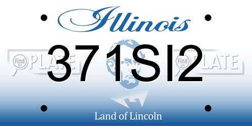 371SI2 Illinois License Plate