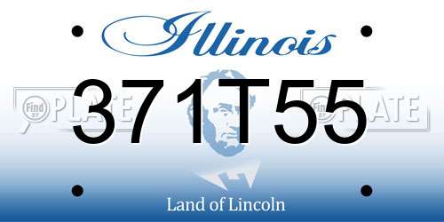 371T55 Illinois License Plate