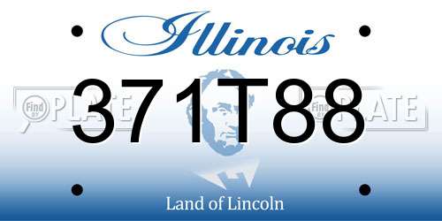 371T88 Illinois License Plate