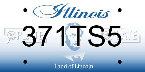 371TS5 Illinois License Plate