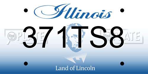 371TS8 Illinois License Plate