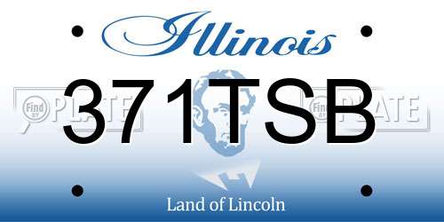 371TSB Illinois License Plate