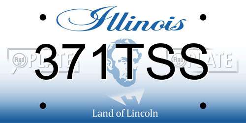 371TSS Illinois License Plate