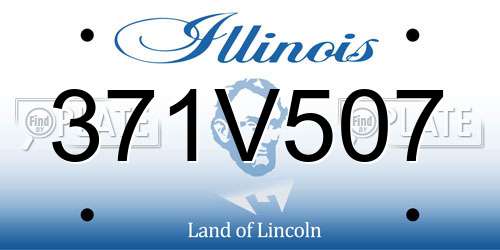 371V507 Illinois License Plate