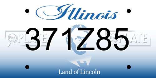 371Z85 Illinois License Plate