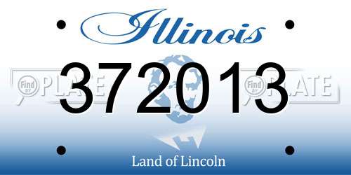 372013 Illinois License Plate