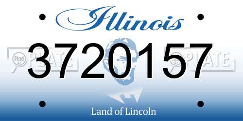 3720157 Illinois License Plate