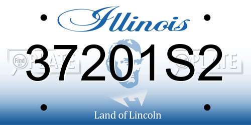 37201S2 Illinois License Plate