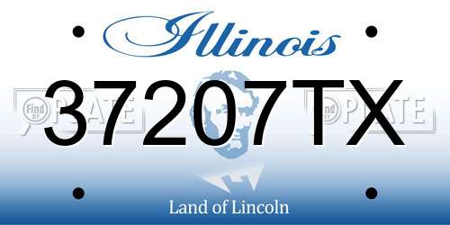 37207TX Illinois License Plate
